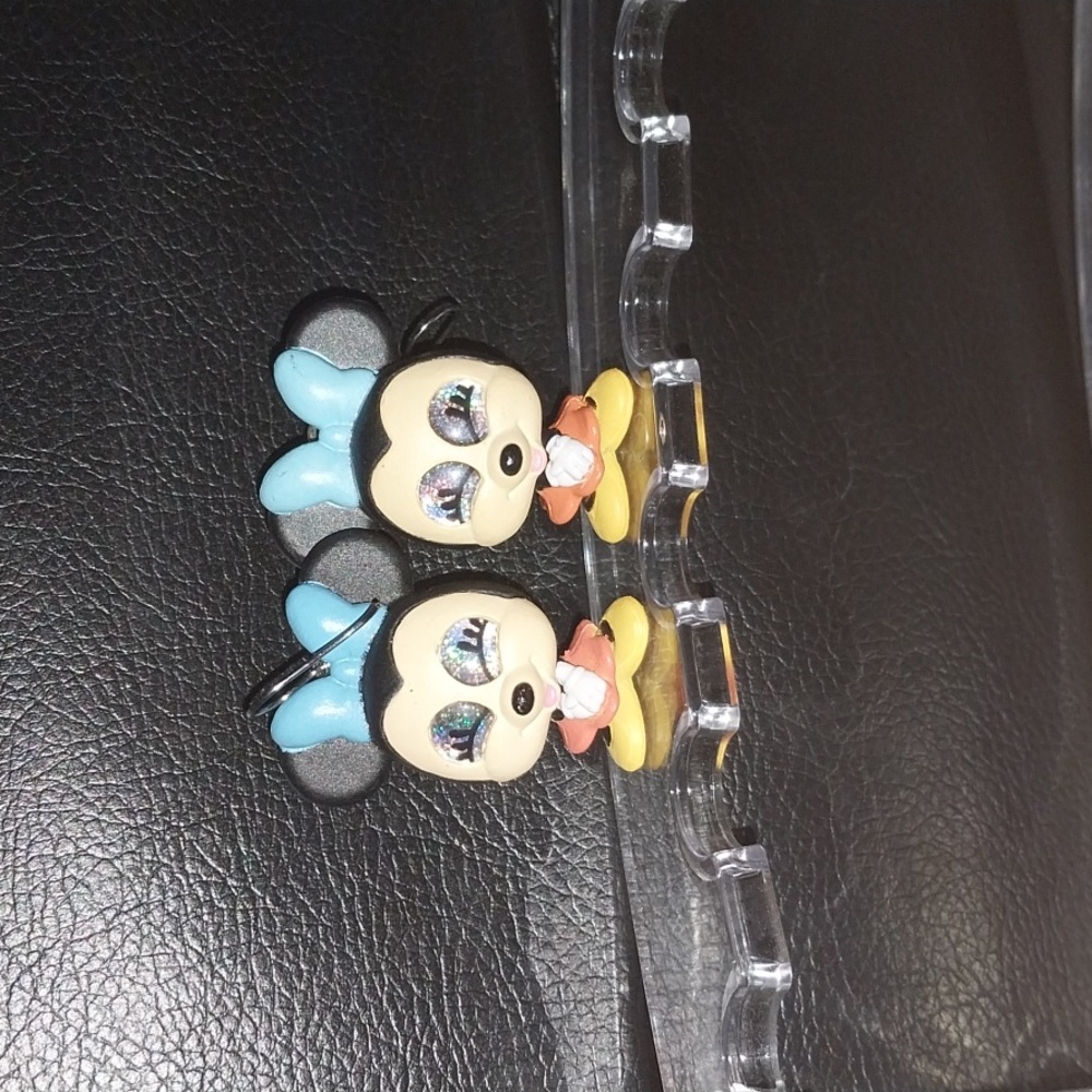 Handcrafted mini mouse earrings